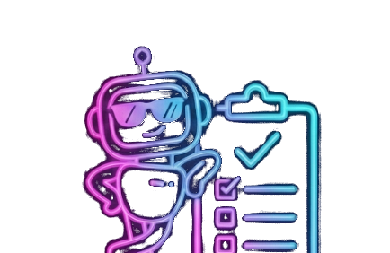 Nudge with sunglasses and clipboard, floating buddy