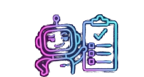 Nudge with clipboard and heart eyes, winking